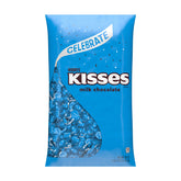 HERSHEY'S KISSES Blue Foils Milk Chocolate Candy Bulk Bag, 60 oz