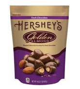 GOLDEN ALMOND Dark Chocolate Covered Almonds 16oz Pouch