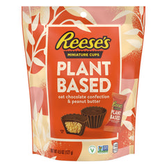 REESE'S Miniatures Plant Based Oat Chocolate Confection Peanut Butter Cups Candy Bag, 4.5 oz