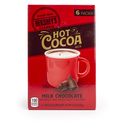 HERSHEY'S Milk Chocolate Hot Cocoa Mix, 0.88oz (6 Count)