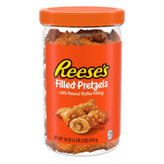 REESE'S Peanut Butter Filled Pretzels Jar, 18 oz