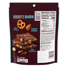 HERSHEY'S Milk Chocolate Candy Bark with Almonds and Salted Pretzels Bag, 6 oz