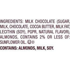 HERSHEY'S KISSES with Almonds Gold Foils Milk Chocolate Candy Bulk Bag, 60 oz