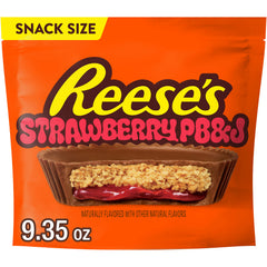 REESE'S PB&J Strawberry Milk Chocolate Snack Size Peanut Butter Cups, 9.35 oz