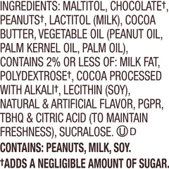 REESE'S Zero Sugar Miniatures Dark Chocolate Peanut Butter Cups Candy Bag, 5.1 oz