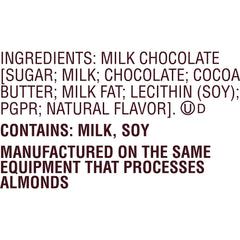 HERSHEY'S Milk Chocolate Snack Size, Candy Bars Bag, 10.35 oz